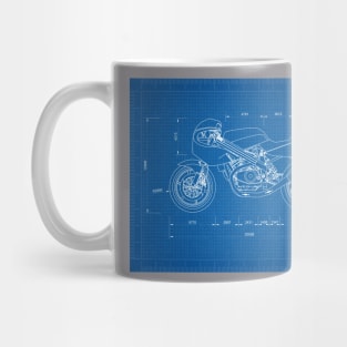 Ducati Supersport Blue Print Mug